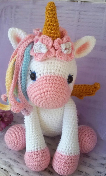 Unicórnio em Amigurumi