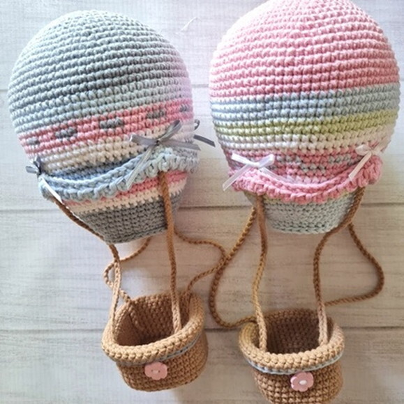 Ursinho no Balão Amigurumi