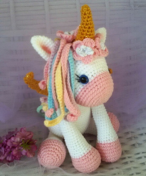 Unicórnio em Amigurumi