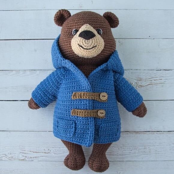 Urso Paddington em Amigurumi