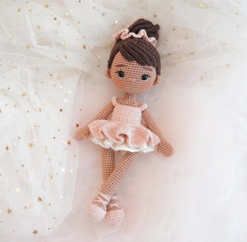 Bailarina em amigurumi
