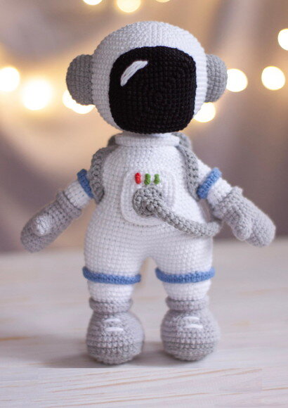 Astronauta em Amigurumi