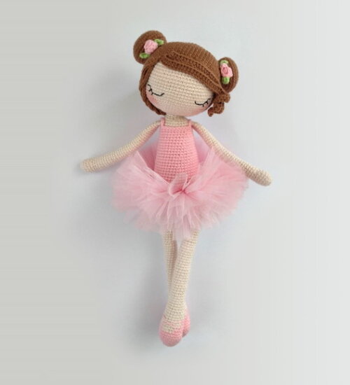 Bailarina Flower em Amigurumi
