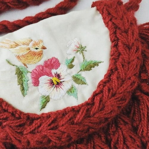 Bolsa em Tricô Vintage