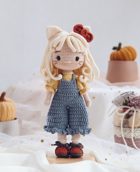 Boneca Gatinha Juju em Amigurumi