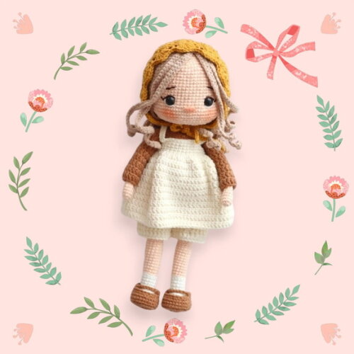 Boneca Helena em Amigurumi