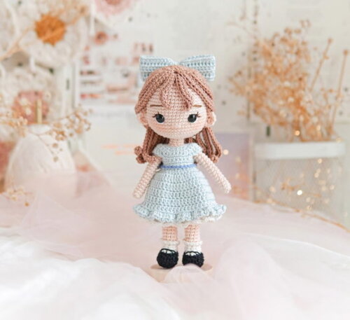 Boneca Wendy em Amigurumi