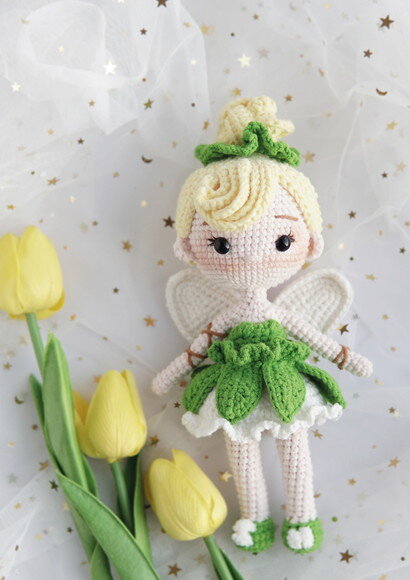 Fada Sininho - Amigurumi