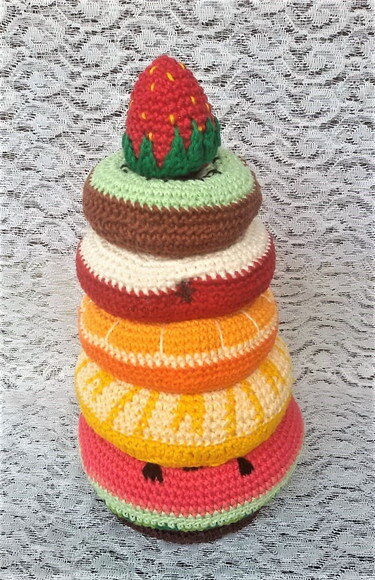 Frutas Empilháveis - Amigurumi