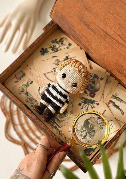Kit Família Adamms Amigurumi