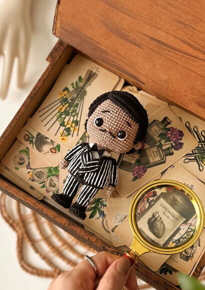 Kit Família Adamms Amigurumi
