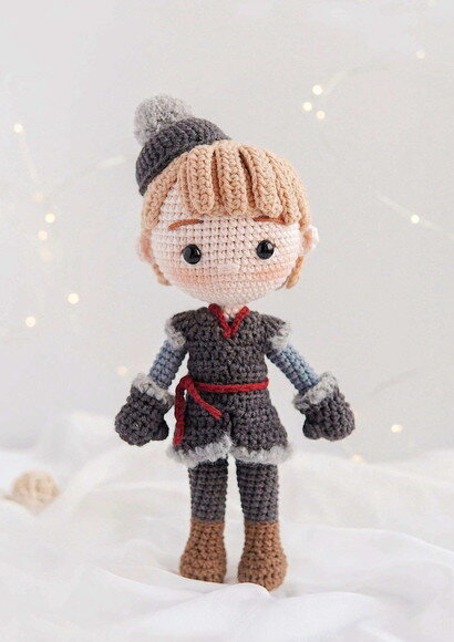 Kristoff de Frozen em Amigurumi