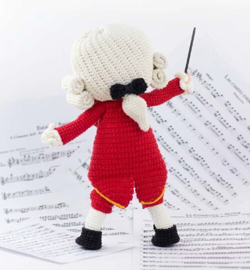 Mozart em Amigurumi