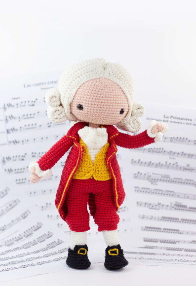 Mozart em Amigurumi