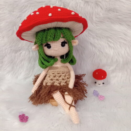 Ninfa Somanita em Amigurumi