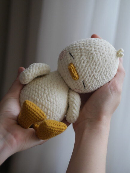 Patinho Dorminhoco em Amigurumi
