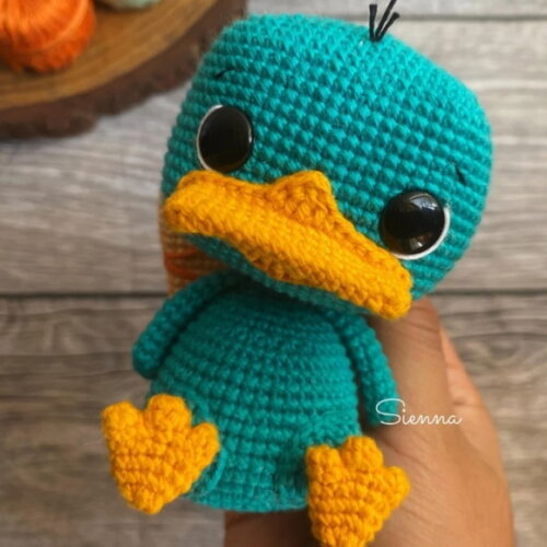 Perry Ornitorrinco Amigurumi