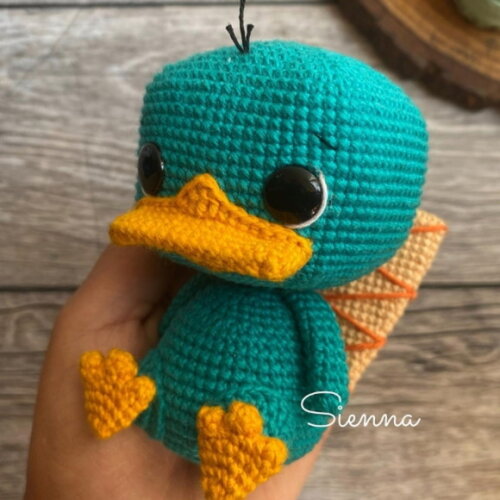 Perry Ornitorrinco Amigurumi
