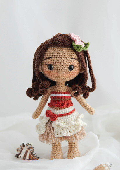 Princesa Moana em Amigurumi