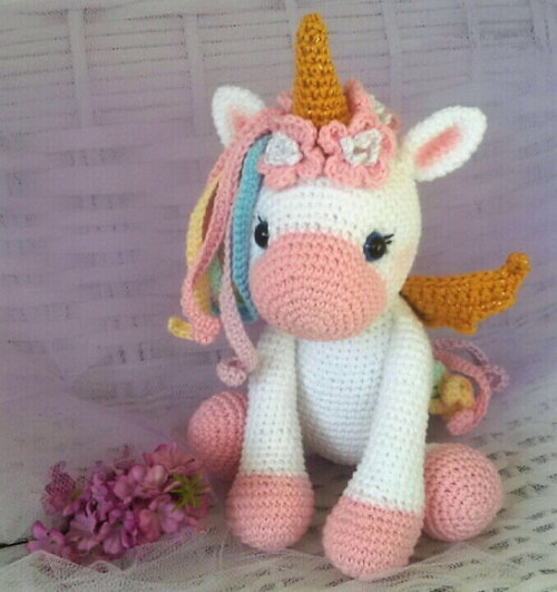 Unicórnio em Amigurumi