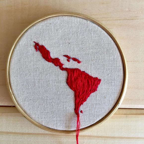 Bastidor Bordado América Latina