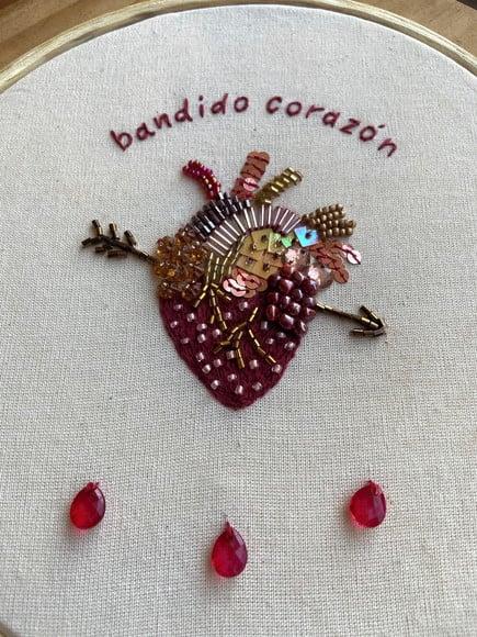 Bastidor Bordado Bandido Corazón