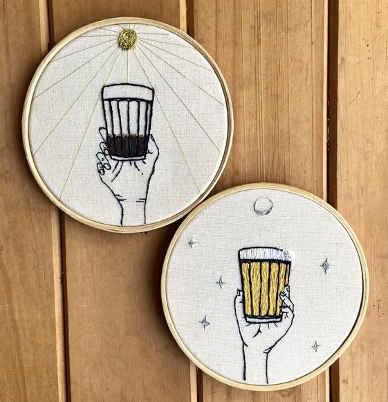 Bastidor Bordado Cervejinha