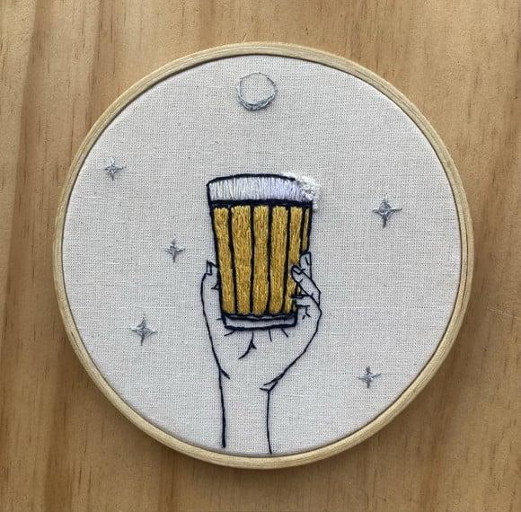 Bastidor Bordado Cervejinha