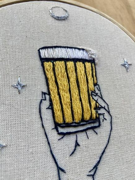 Bastidor Bordado Cervejinha