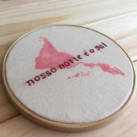 Bastidor Bordado Nosso Norte É o Sul