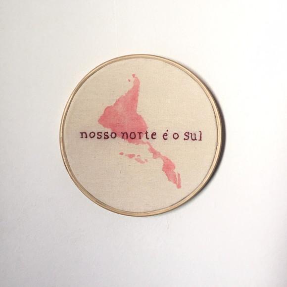 Bastidor Bordado Nosso Norte É o Sul