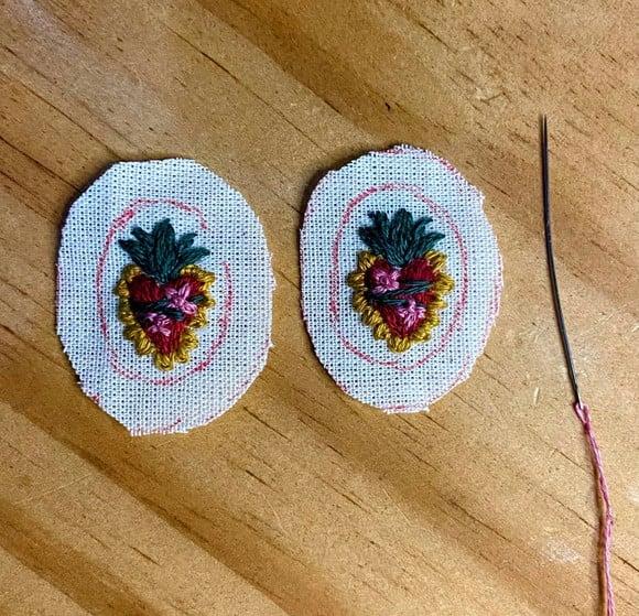 Brincos Bordados Milagritos