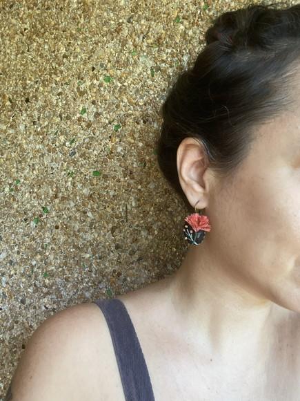 Duo Brinco + Anel Bordado La Vie En Rose