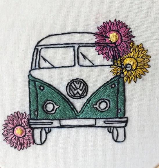 Bastidor bordado Kombi