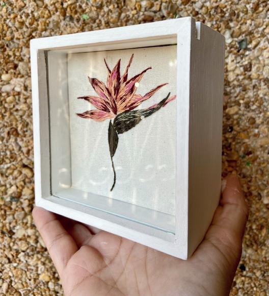 Quadro Bordado Estrelícia