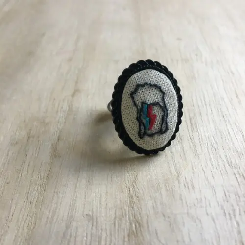 Anel Bordado Bowie