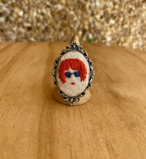 Anel Bordado Rita Lee I