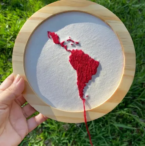 Bastidor Bordado América Latina
