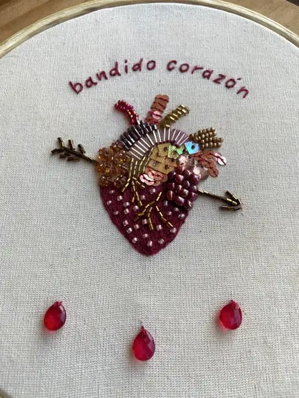 Bastidor Bordado Bandido Corazón