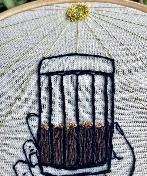 Bastidor Bordado Cafezinho