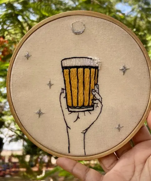 Bastidor Bordado Cervejinha