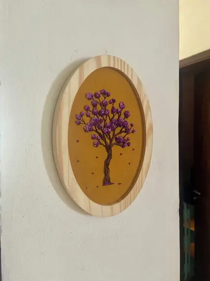 Bastidor Bordado Ipê Roxo