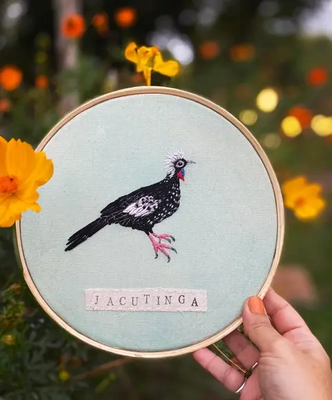Bastidor bordado Jacutinga
