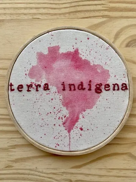 Bastidor bordado Brasil, Terra Indígena