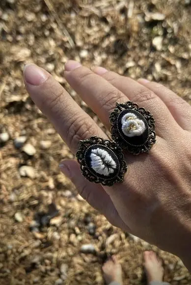 Duo de Anéis Bordados Omolu