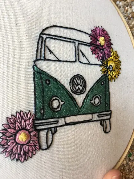 Bastidor bordado Kombi