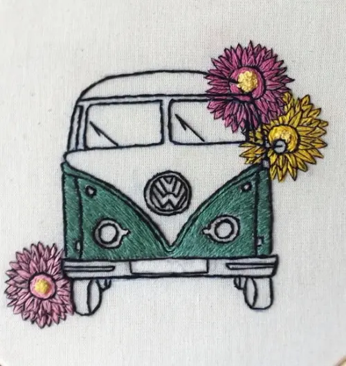 Bastidor bordado Kombi