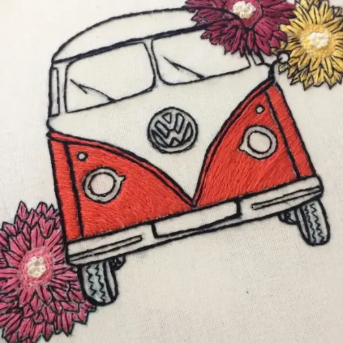 Bastidor bordado Kombi