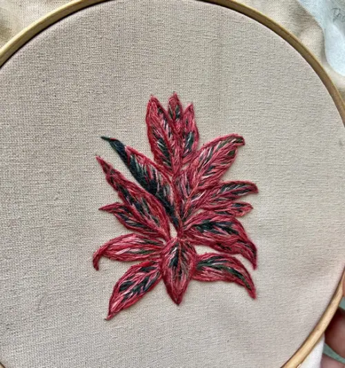 Quadro Bordado Dracena II