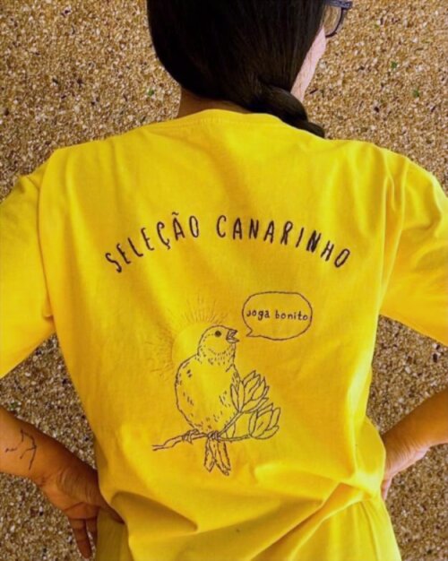 Camiseta bordada do Brasil